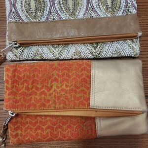 Stylish Tan and Orange Women's Clutch